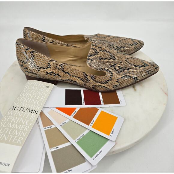 Sole Society Snakeskin Print Loafers - Picture 8 of 8